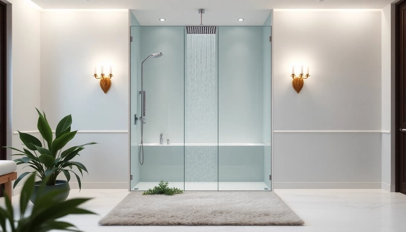 Elegant showers UK featured in a luxurious bathroom with modern fixtures and serene ambiance.