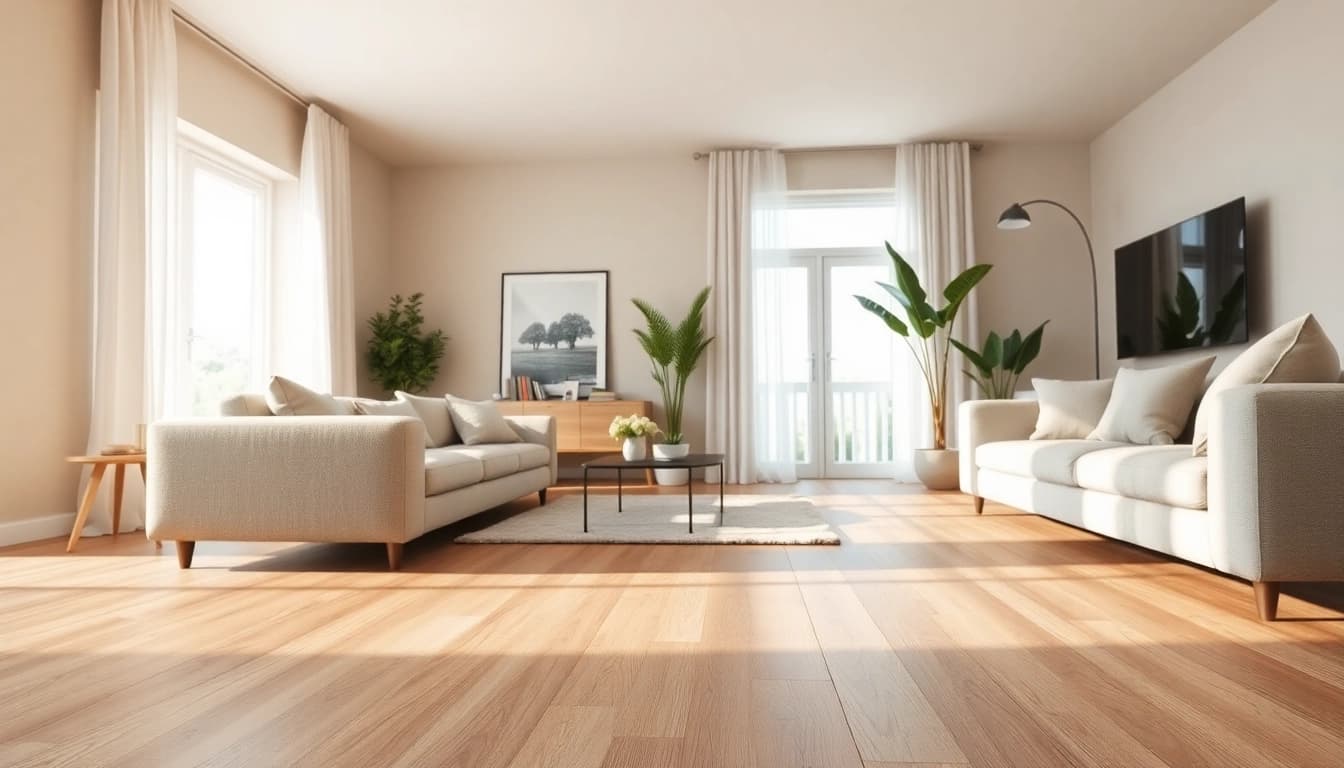 Transform your space with discount vinyl flooring that enhances any modern living area.