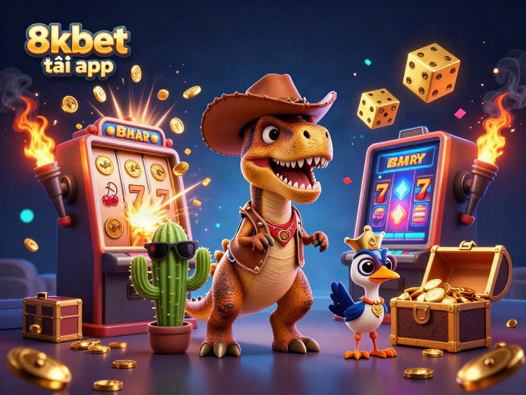 Experience thrilling gameplay with the 8xbet tải app, featuring vibrant casino characters and dynamic jackpot elements.