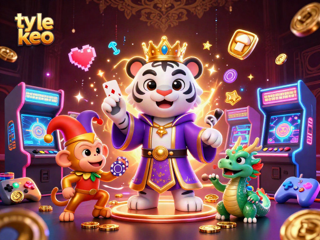 Bet effectively with ty le keo while enjoying a lively casino scene with vibrant characters and dynamic elements.