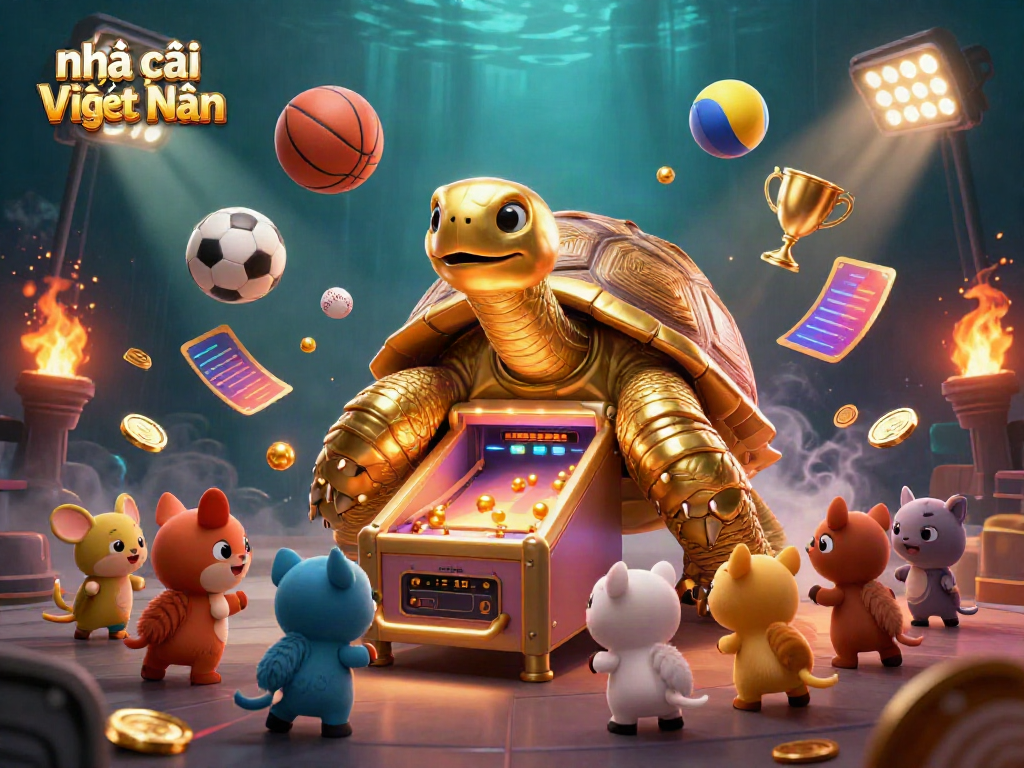 Experience the thrill of betting at nhà cái uy tín Việt Nam with a vibrant 3D casino scene.