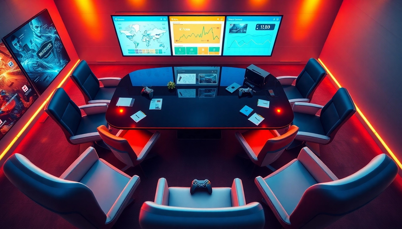 Explore project consultation strategies with a modern gaming setup featuring collaborative technology.