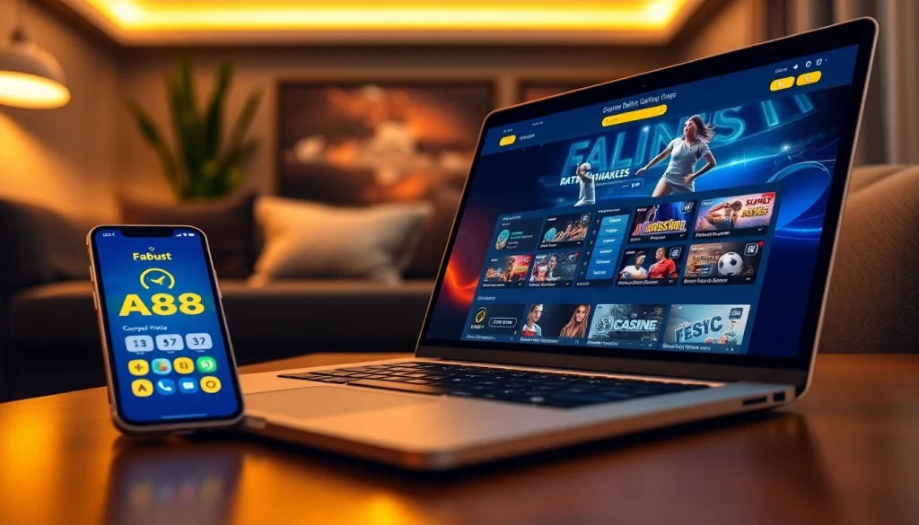 Engaging AF88 online betting interface on a modern laptop.