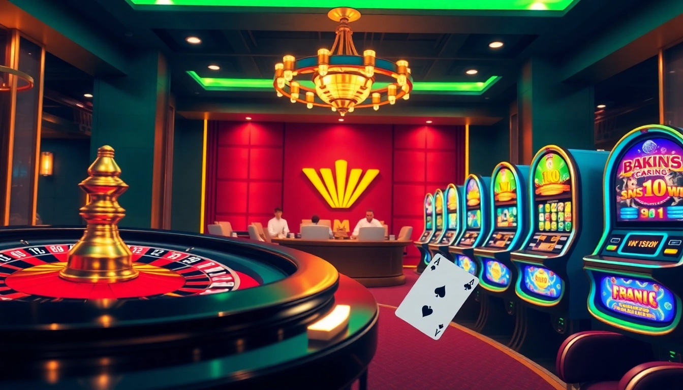Experience exciting online gaming action at https://bk8x.club/ featuring luxury casino elements like cards and slot machines.