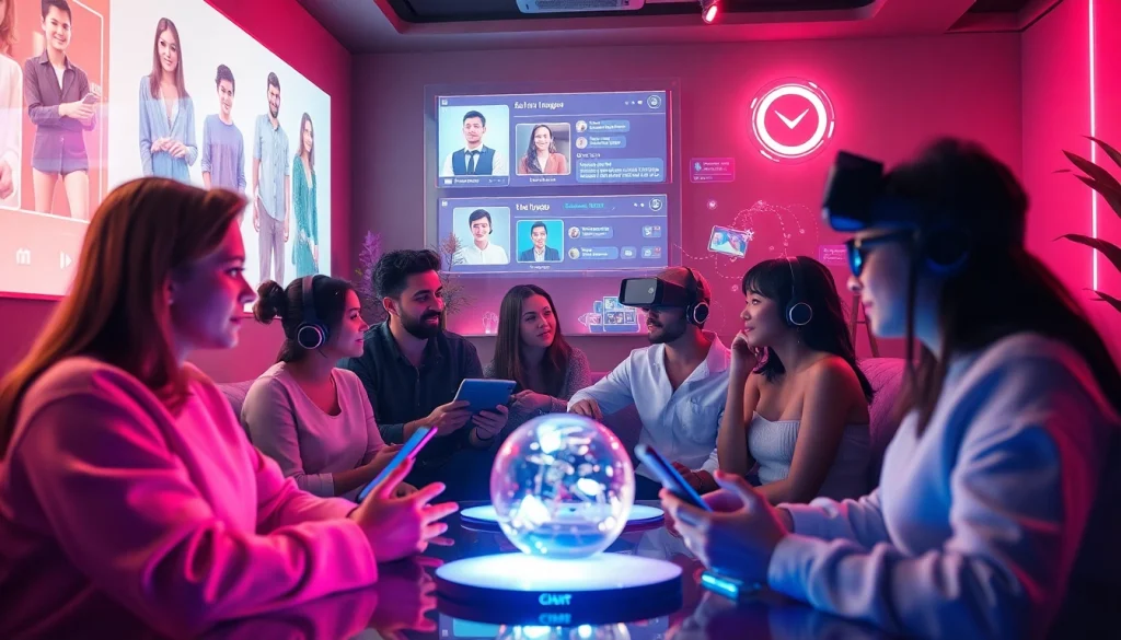 Engaging in ai sex chat with immersive AI characters in a futuristic environment