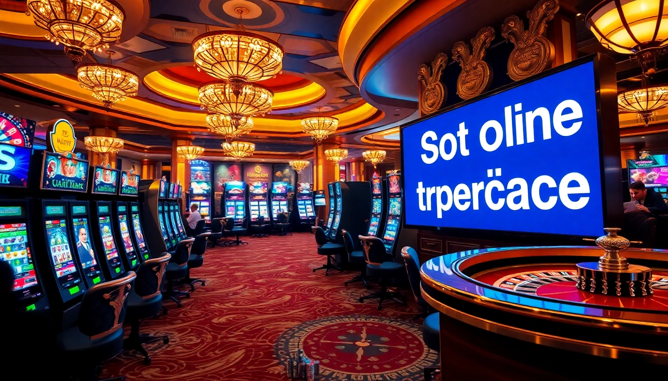 Vibrant casino slot section emphasizing Slot Online Terpercaya with players enjoying high-stakes gameplay.