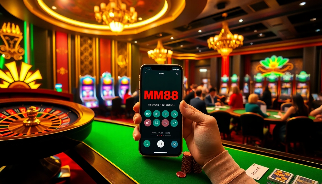Experience the thrill of MM88 online gaming with exciting casino elements and luxurious atmosphere.
