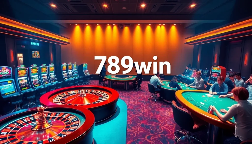 Experience the excitement of 789win with vibrant casino tables and thrilling games.