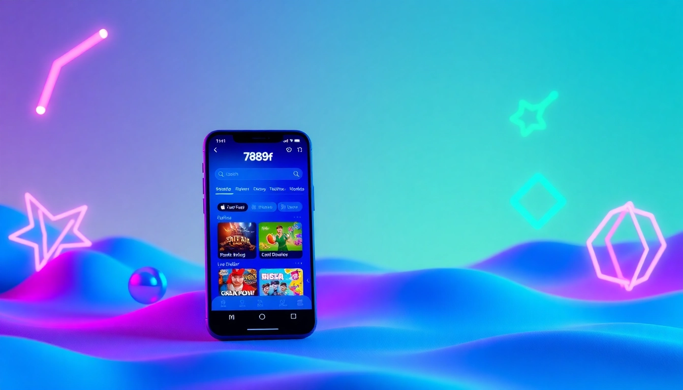 Online gaming interface showcasing 789f's trusted services with sports betting and live dealer options.