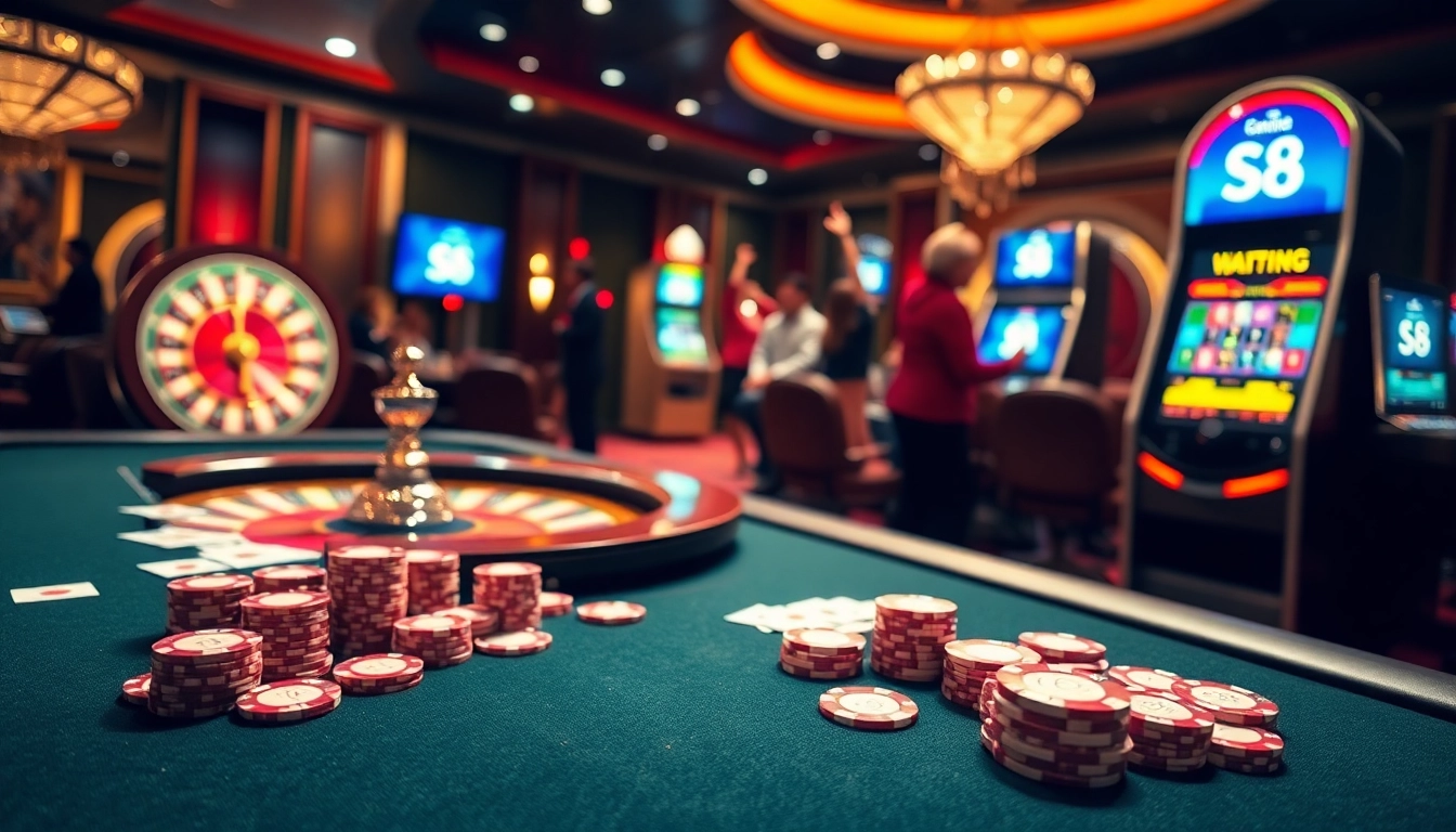 Experience the excitement of S8 casino games with vibrant colors and thrilling action.