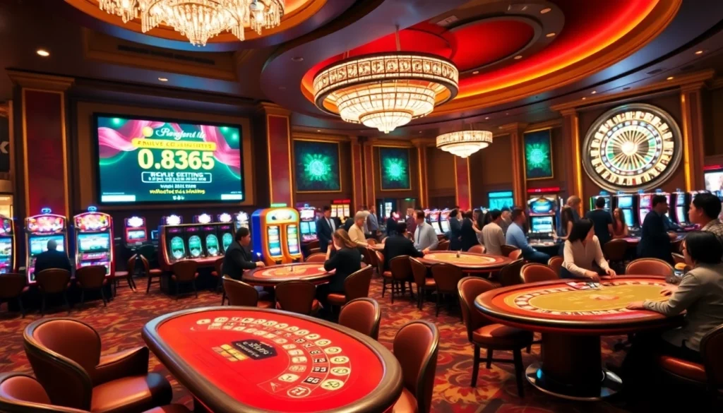Engage in thrilling games at https://ok365vi.net/ with poker tables, vibrant slots, and roulette wheels.