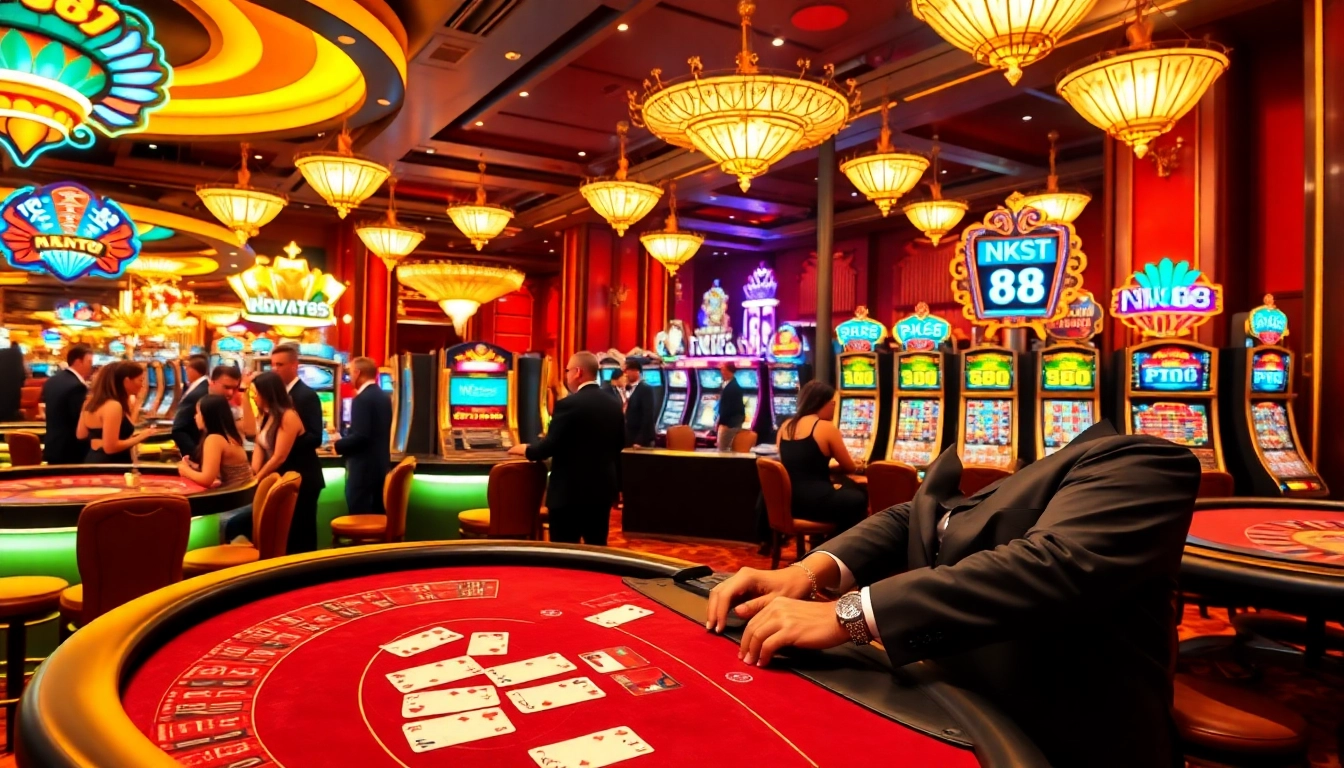 Experience the thrill of NK88 with exciting casino games and vibrant gambling atmosphere.