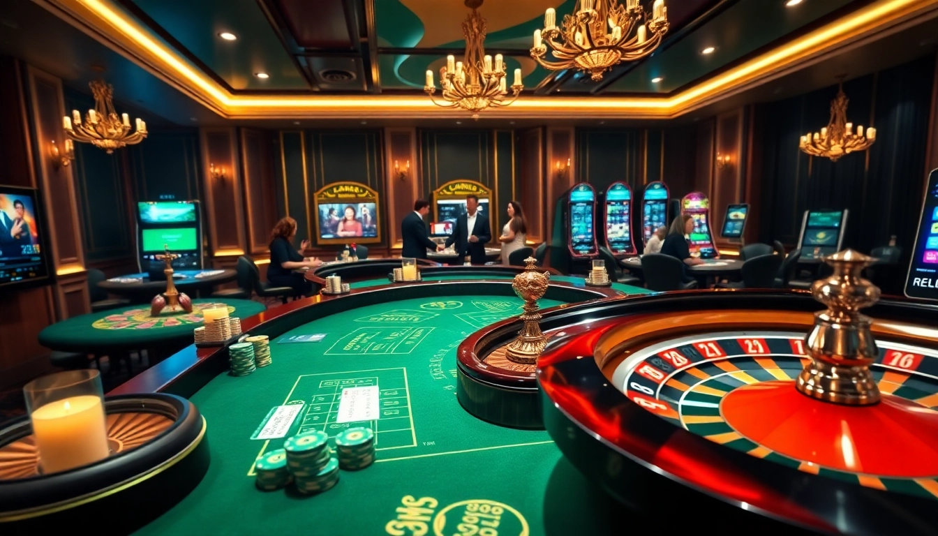 Players enjoying a thrilling game at 78win online casino, featuring vibrant tables and exciting action.