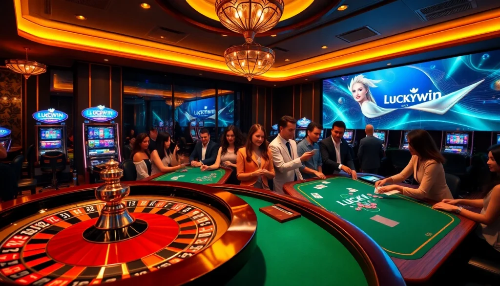 Experience exhilarating gaming at Luckywin's vibrant online casino.
