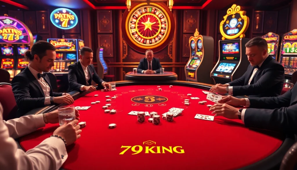 Experience the thrill of poker at 79KING's luxurious casino, where excitement and strategy meet.