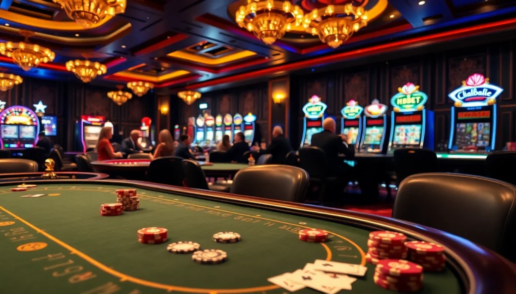 Experience exhilarating gameplay at HBBET with vibrant casino tables and thrilling betting action.