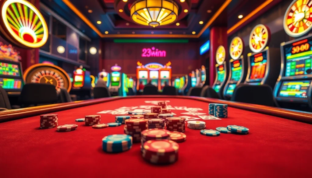 Experience the excitement at 23winn.casino with players engaged in vibrant casino gaming.