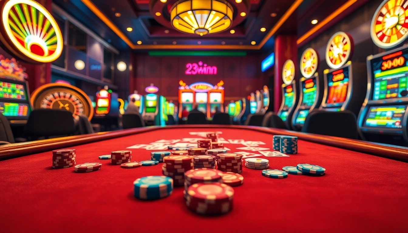 Experience the excitement at 23winn.casino with players engaged in vibrant casino gaming.