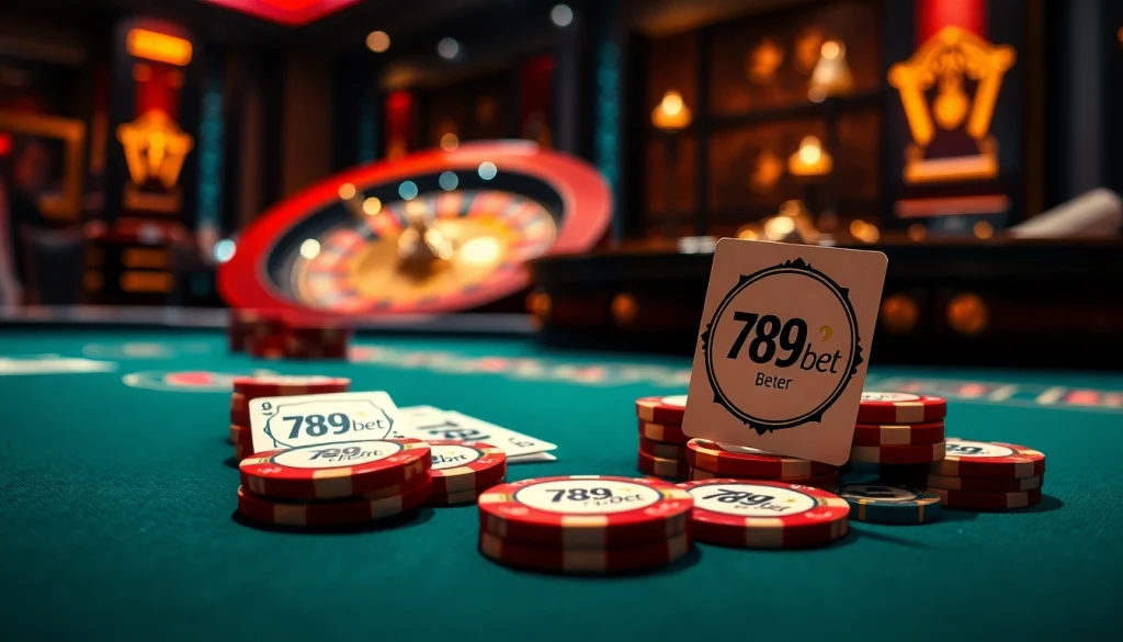 Engage in a thrilling game of poker at 789bet's luxurious casino table.