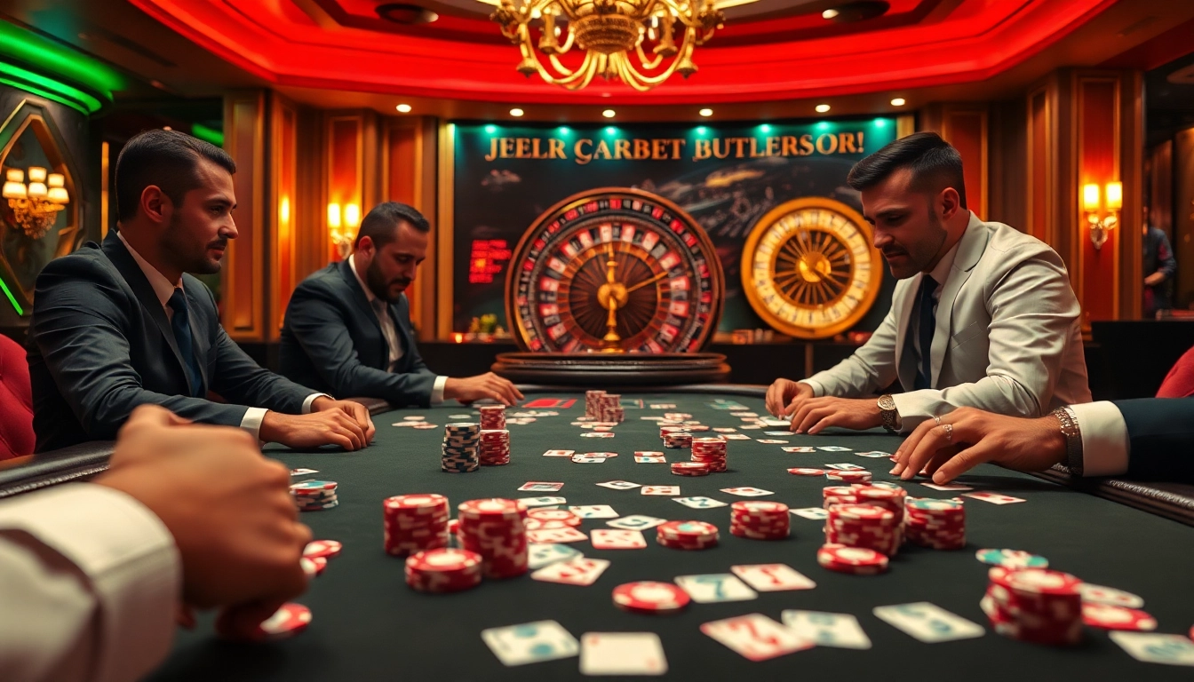 Engage with the dynamic J8 gaming table, capturing the excitement of high-stakes poker action.