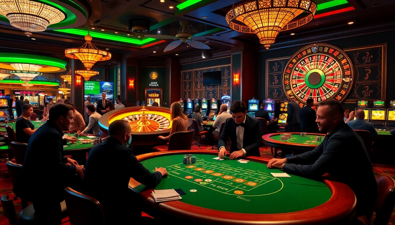 Exciting casino scene with players enjoying XXX games at the poker table, showcasing high-stakes gambling.