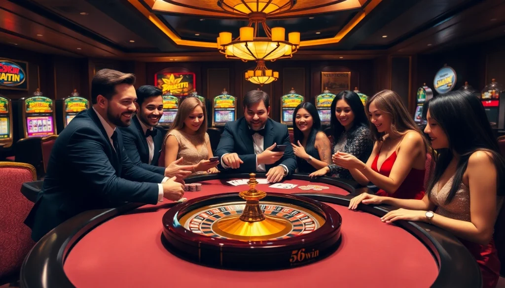 Experience thrilling gameplay at 56win.sale with vibrant poker tables and eager players.