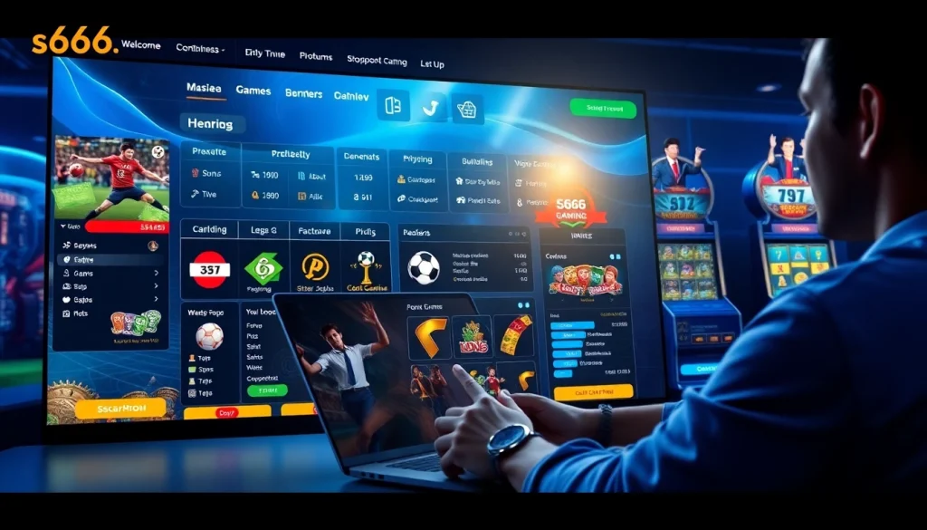 S666.nyc: Engaging online betting platform showcasing sports and casino games.