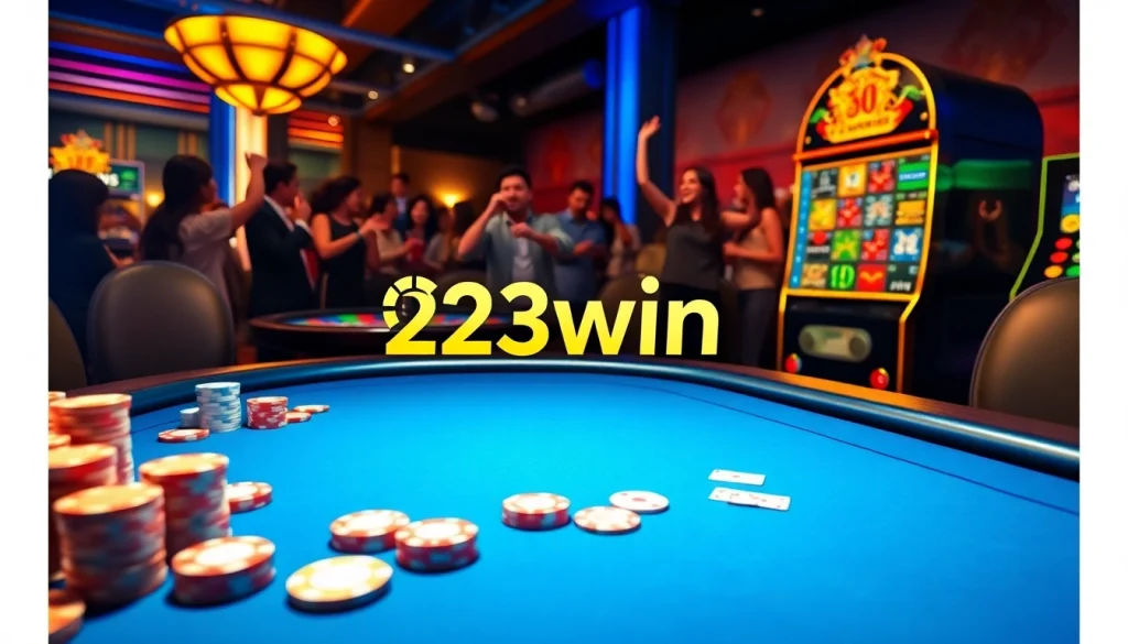 Experience thrilling gameplay at 23win with vibrant casino elements and engaging players.
