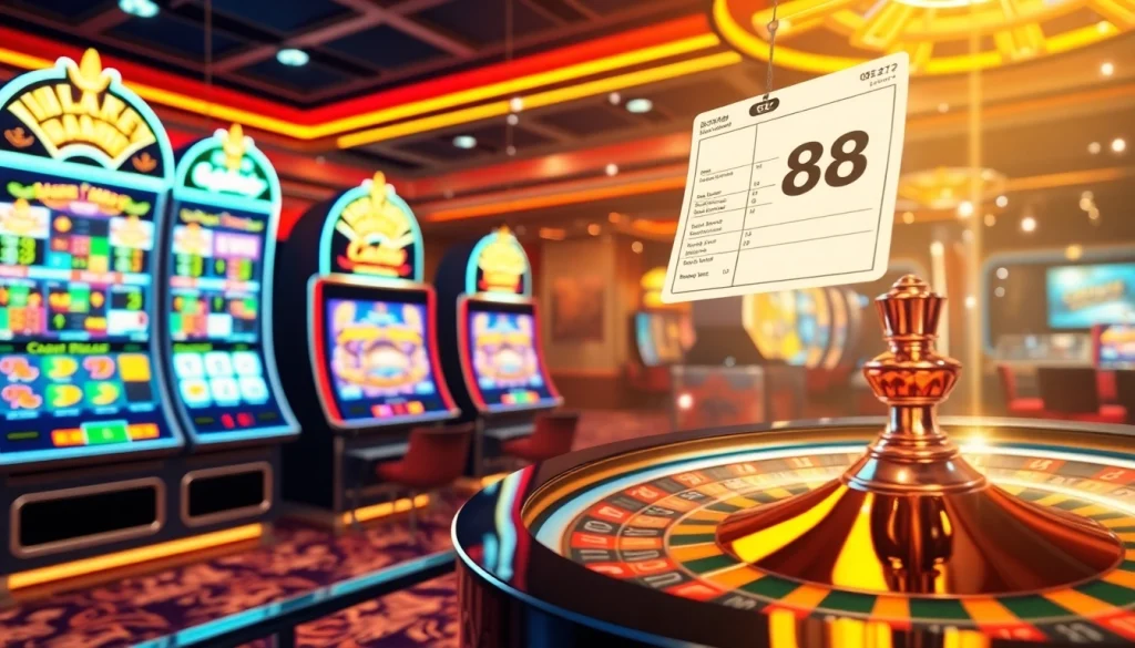 Experience the thrills of online gambling with Bet88's dynamic gaming interface and lively casino elements.