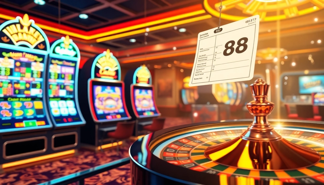 Experience the thrills of online gambling with Bet88's dynamic gaming interface and lively casino elements.