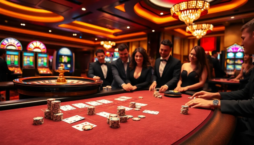 Experience excitement at https://s8limited.com/ casino with vibrant poker tables and engaging gamblers.