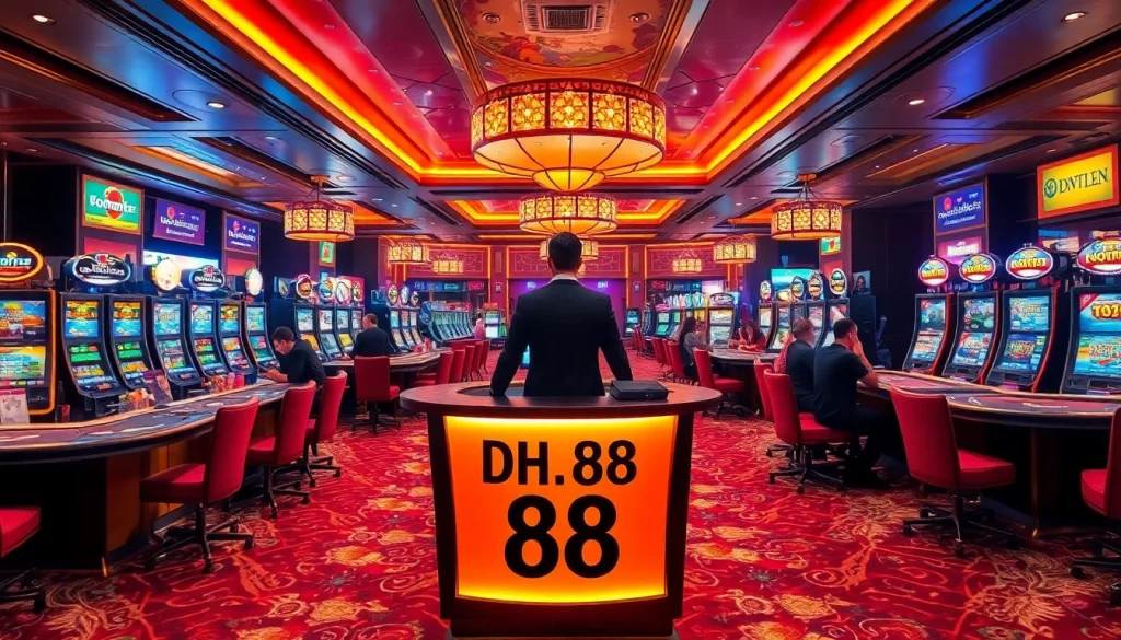 Play high-stakes cards at DH 88 casino gaming tables filled with excitement.