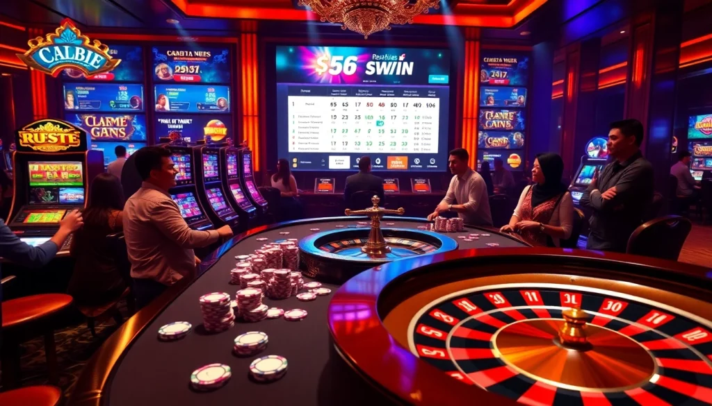 Join the action at https://56win.sale/ with exciting casino games and vibrant gambling atmosphere.