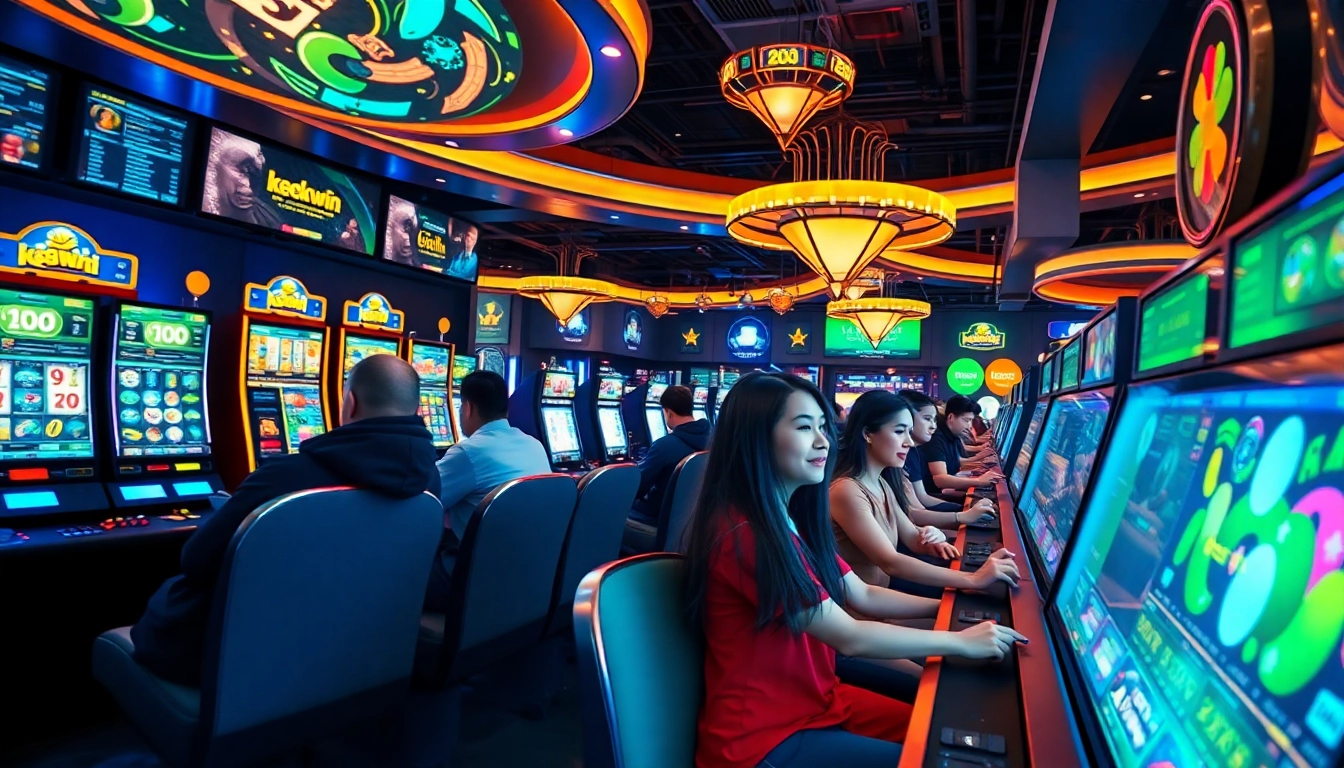 K88win online gaming scene showcasing a vibrant casino experience.
