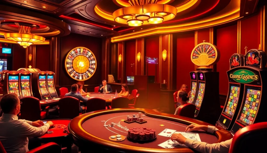Action-packed casino scene highlighting slots, poker, and roulette at https://ww88.review/ for thrilling gaming experiences.