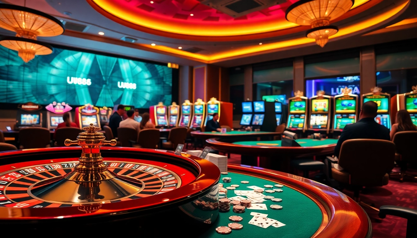 Experience luxury gambling with UU88’s exciting casino atmosphere and vibrant gaming action.