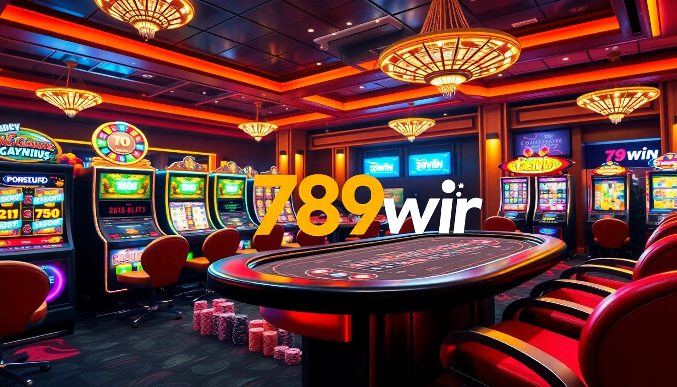 Players enjoying poker at 789win casino with vibrant atmosphere and engaging visuals.