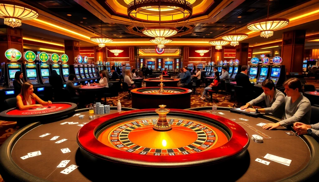 Players enjoying their games at BL555 casino, showcasing the excitement and luxury of gambling.