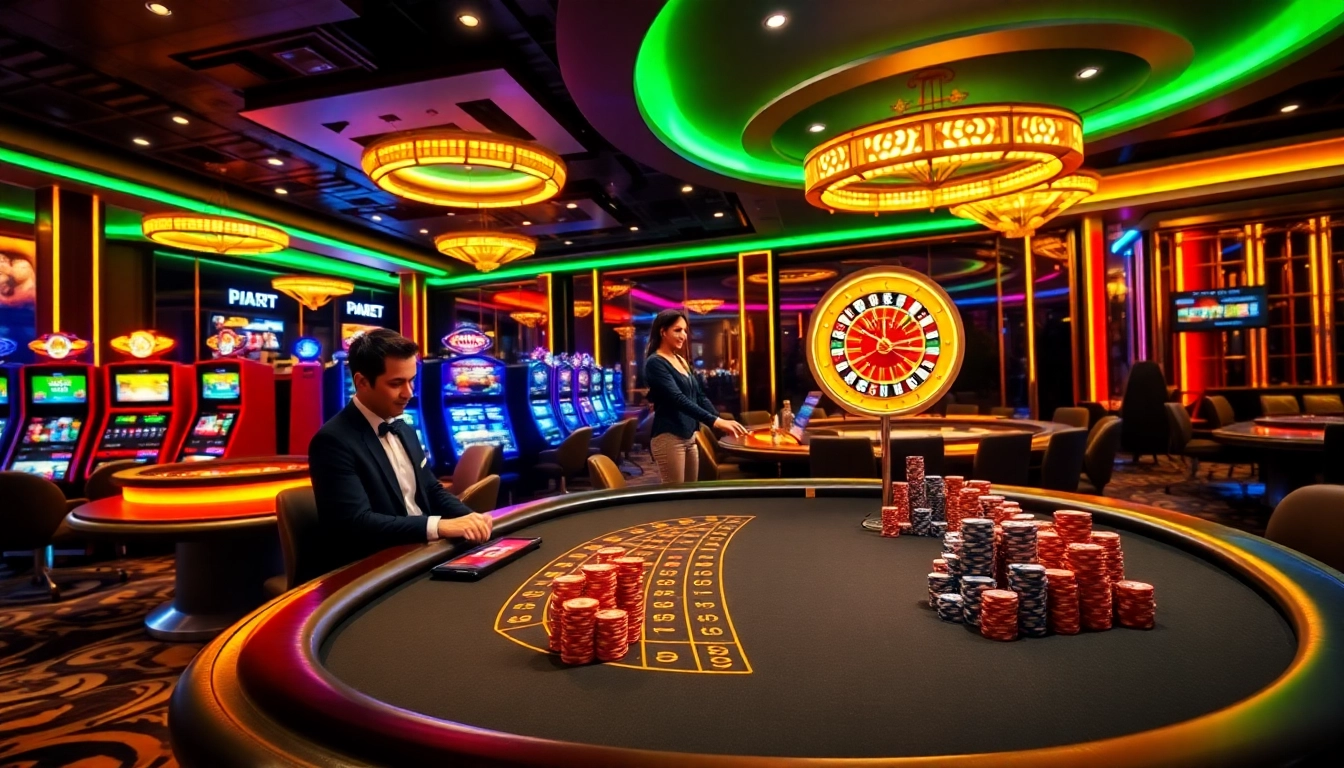 Experience the thrilling ambiance of 789bet casino with lively games and elegant players.