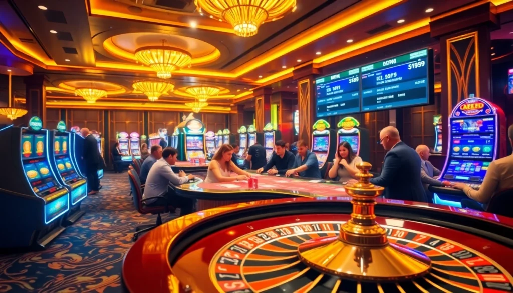 Experience the excitement of B66 CLUB with elegant gaming tables and thrilling slot machines.