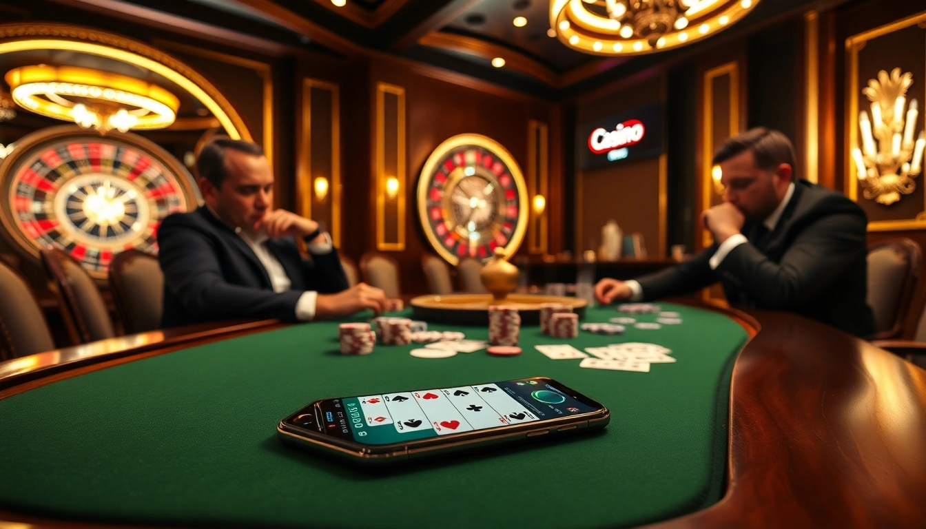 Players competing in a poker game featuring S8 smartphone for betting insights and strategies.
