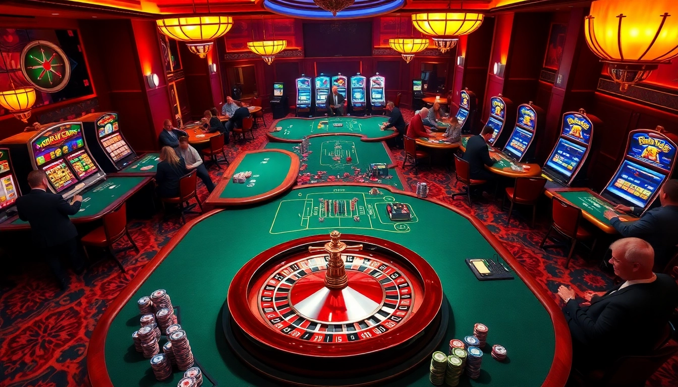 Engaging players at a lavish casino scene highlighting vvjl6 com's gaming atmosphere.