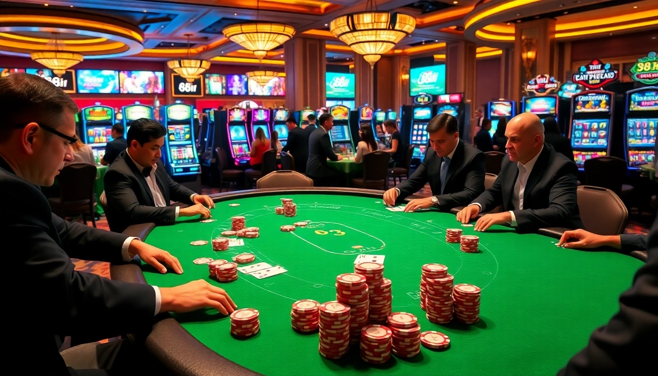 Experience the excitement of 88i casino games with poker chips and glimmering cards on display.