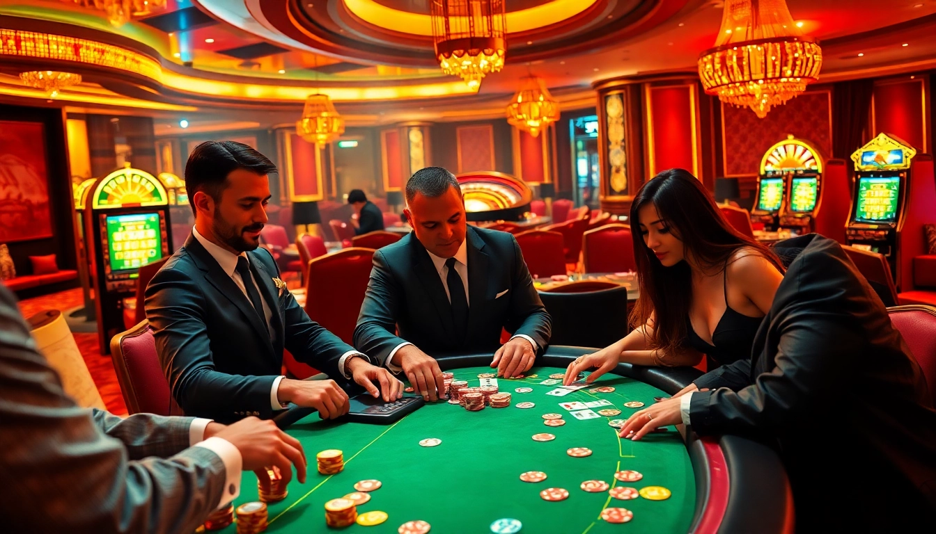 Immerse in the excitement of gambling with link hitclub at a vibrant poker table.