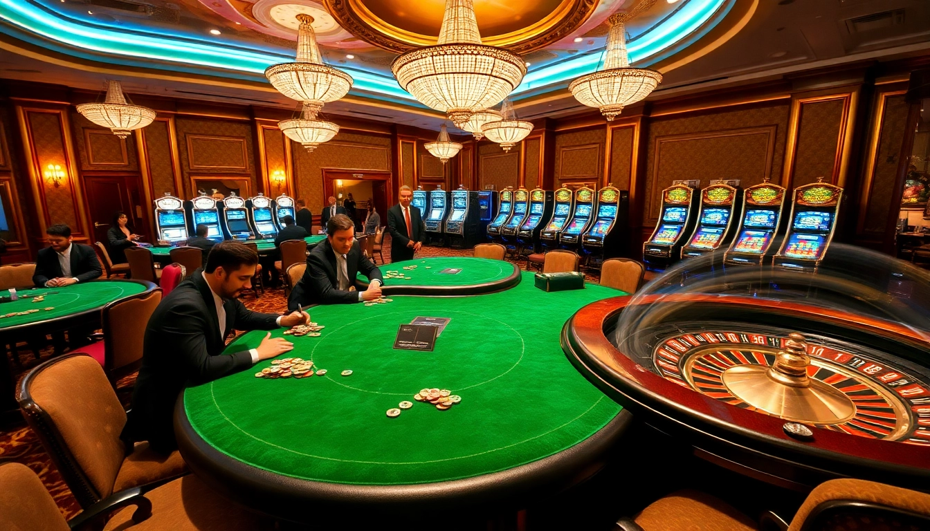 Experience the thrill of poker and roulette at OK365's luxurious casino scene.
