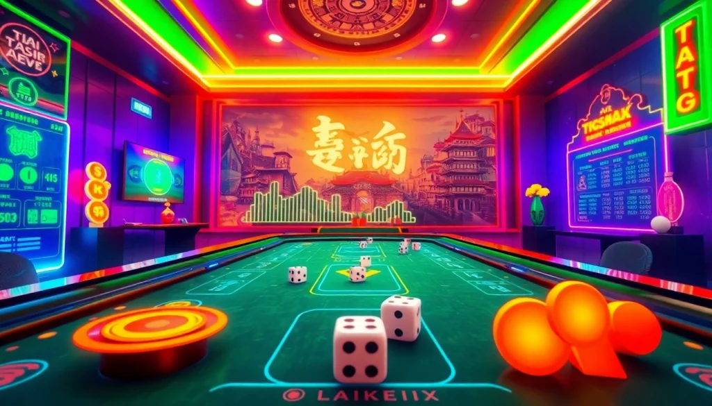 Exciting Tài Xỉu MD5 online gaming scene with dynamic visuals.