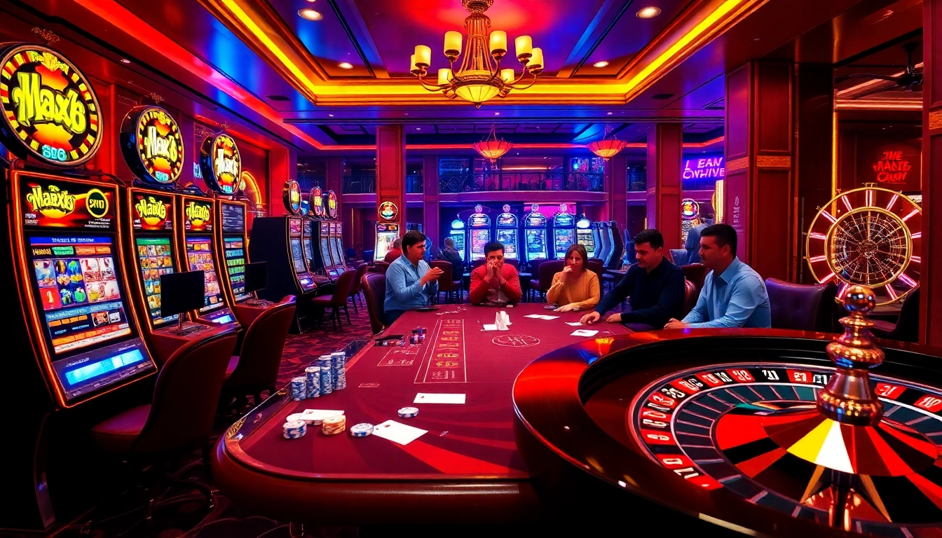 Experience thrilling wins at Max88 casino with engaging games and vibrant slot machines.