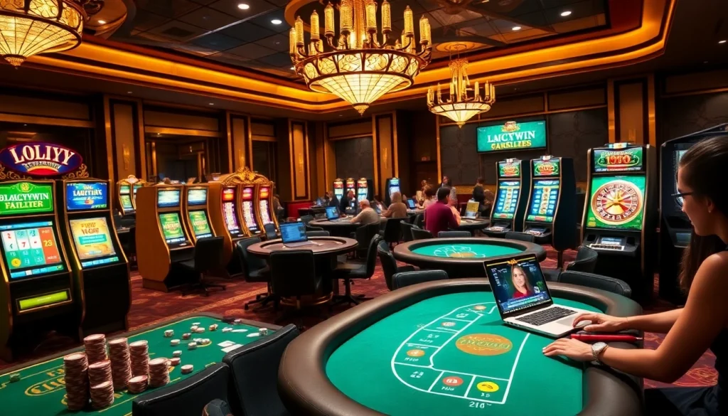 Exciting online casino experience at Luckywin with vibrant games and lively players.