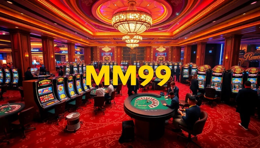 MM99 offers an exciting casino experience with vibrant tables and engaging players.